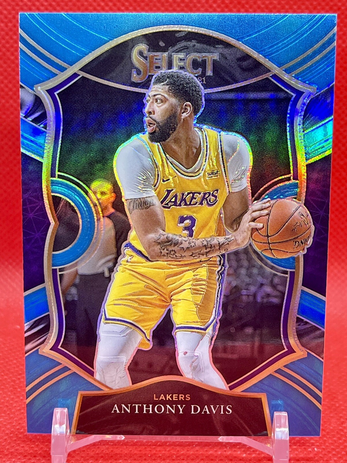 Anthony Davis  2020 Panini Select Light Blue Prizm #45 /299 Concourse Lakers 🔥