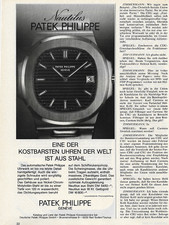 Patek Philippe Nautilus 70er - Vintage Werbung Anzeige - yellowed_vintageads