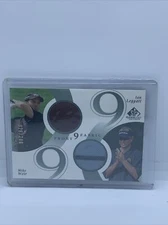 IAN LEGGATT & MIKE WEIR 2002 SP Game Used Golf Front 9 Fabric Dual /200