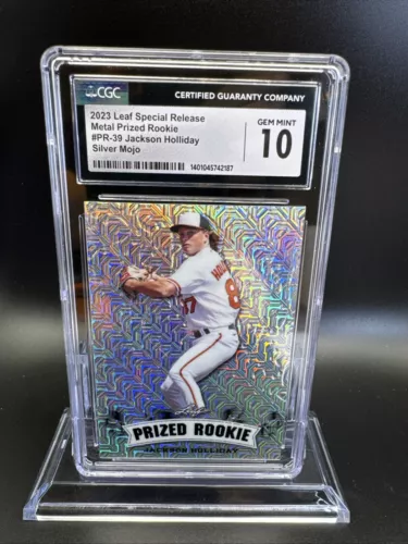 2023 Leaf Special Release Jackson Holliday Metal Prized Rookie 11/25  CGC 10