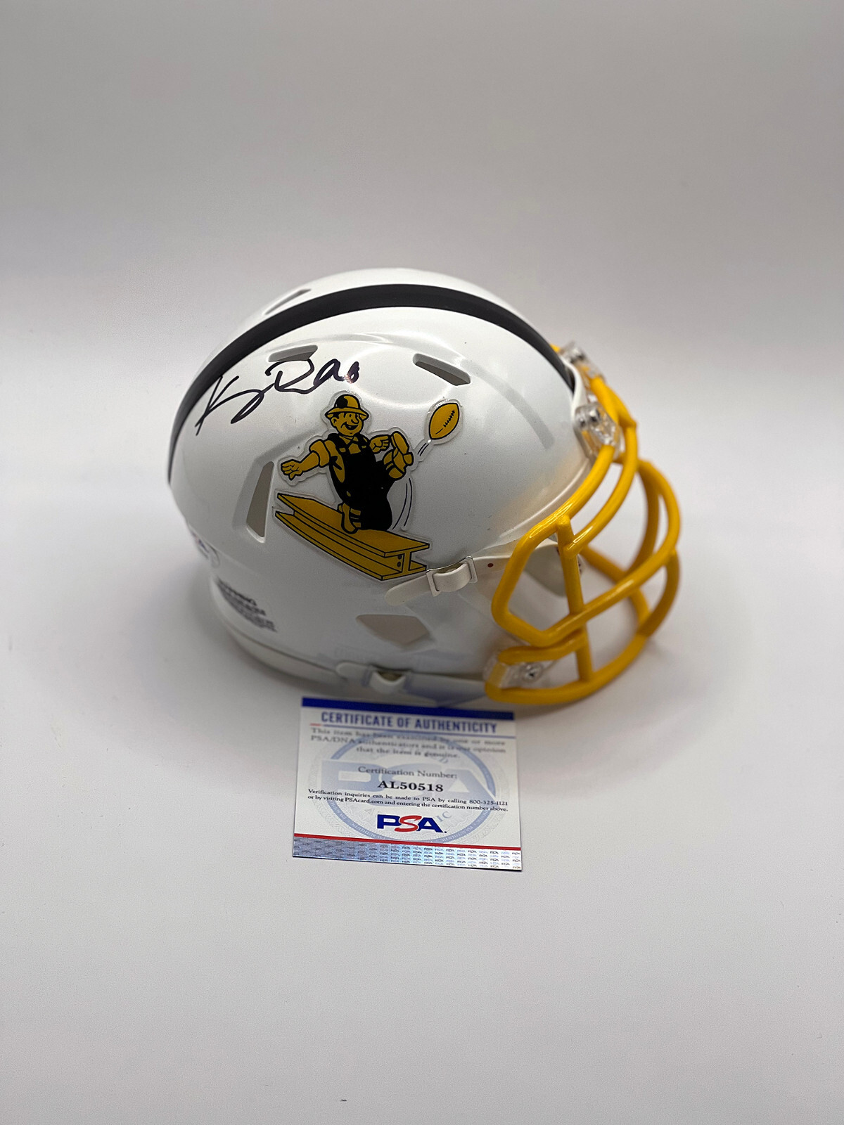 KENNY PICKETT Pittsburgh Steelers SIGNED CUSTOM Mini HELMET w/ PSA COA Steely 