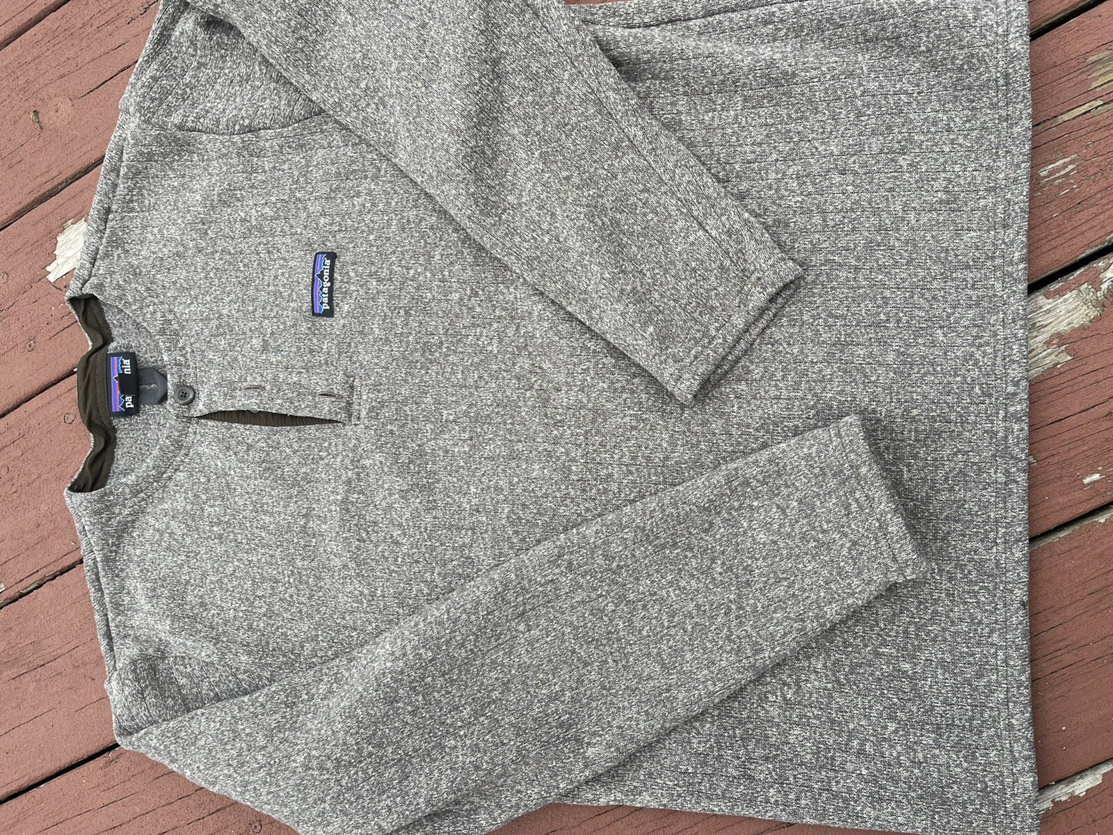 Patagonia Men’s Better Sweater Henley Brown Fleece Pullover Men’s Large