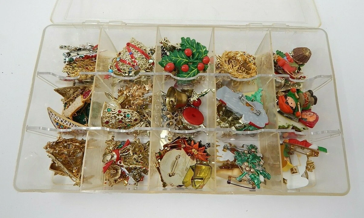 Large cheap christmas brooches