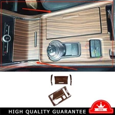 For Ford Edge 2019-2020 Steel Wood Grain Central Console Gear Shift Frame Trim