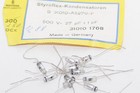 10x Styroflex Kondensator von Siemens & Halske Typ B31010, 27 pF / 500 V-, NOS