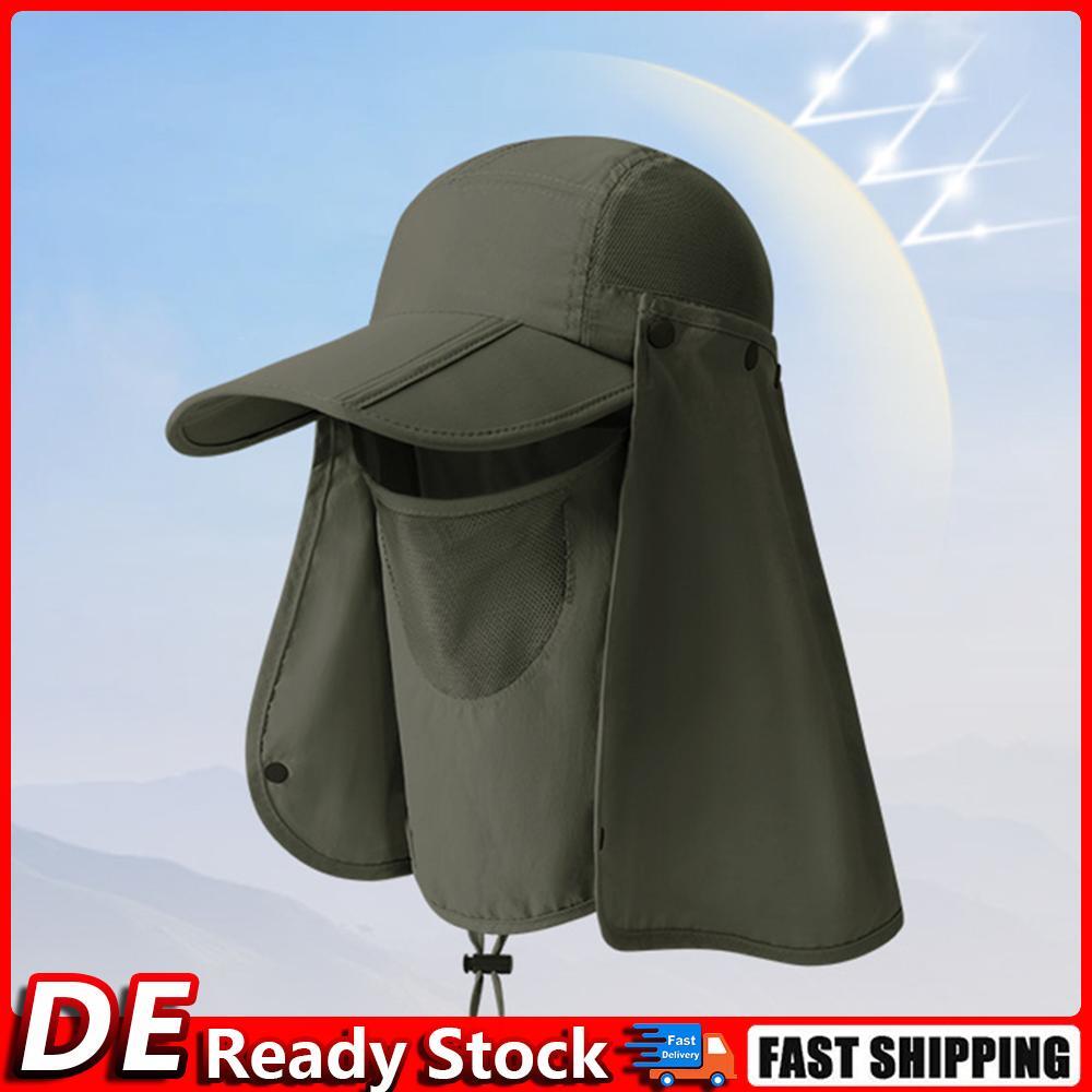 APL Cappello da Sole Unisex Rimovibile UPF50+ Cappello da Pesca per Escursioni Outdoor (Verde Esercito) IT