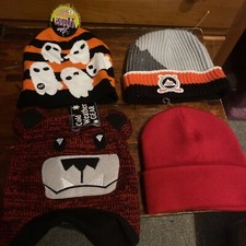 Lot of 4 Hats Youth Halloween, Flyers ages 7 - 14