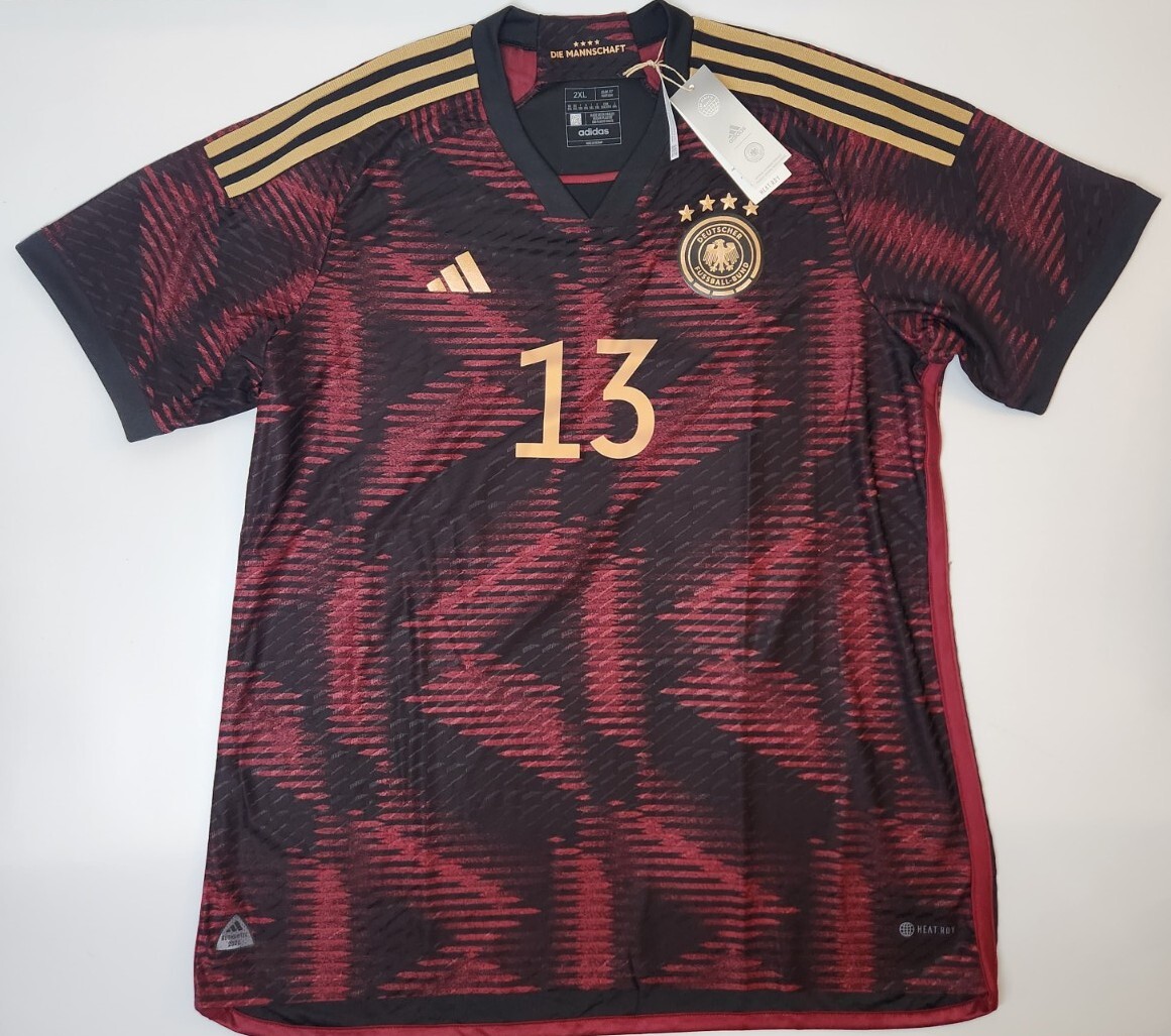Germany Away Heat.Rdy Jersey 2022 World Cup Adidas Black M