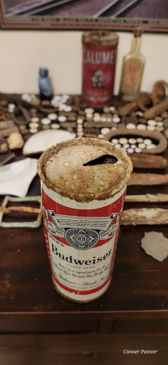 ⭐️Rare Vintage 1960s-70s Budweiser Pull Tab Tall Beer Can. Great