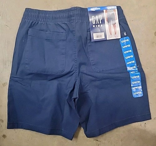 Gap Boy's Elastic Waistband Front & Back Pockets Stretch Soft Twill Shorts 10/12