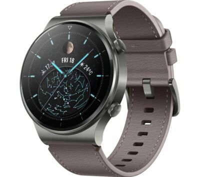 HUAWEI Smart Watch GT 2 Pro Leather Nebula Gray 46mm Water Resistant - Currys | eBay