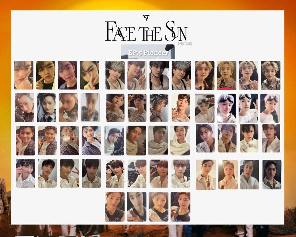 SEVENTEEN JUN Face the Sun Official Photo card control shadow ray