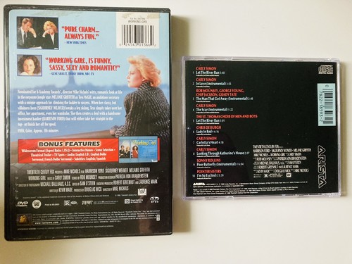 Working Girl 1988 Film DVD & Soundtrack CD Melanie Griffith Harrison Ford Lot 2 - Picture 2 of 2