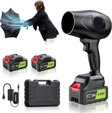 Soplador de hojas eléctrico inalámbrico - Soplador de hojas portátil de 500.000