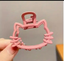 2 piece Durable Alloy Hair Claw Clip Pink Kitten Hair Clip