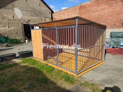 Dog kennels 4x2x1.75m galvanized enclosures for dogs cage | incl. construction-