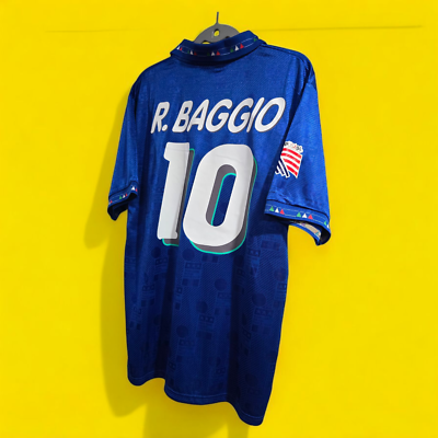 ITALY Home - World Cup 1994 - Soccer - Retro - R. BAGGIO # 10