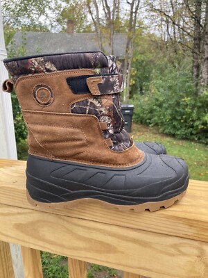 OZARK TRAIL Mossy Oak Camo Print Winter Snow Boots Sz 6 | eBay display picture 2