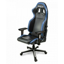 SEDILE POLRONA SEDIA DA UFFICIO SPARCO MODELLO ICON R100 NERO/AZZURRO