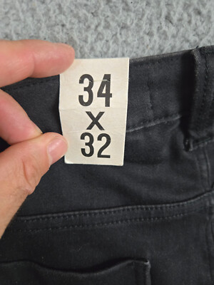 Vintage Hot Topic Rave Grunge Pants Mens 34x32 90s Straps Black