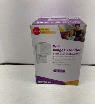 Netgear EX3110 AC750 WiFi Wall Plug Range Extender and Signal Booster ...
