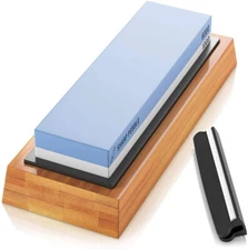 Sharp Pebble Premium Whetstone Sharpening Stone, 1000/6000 Grit, Bamboo Base