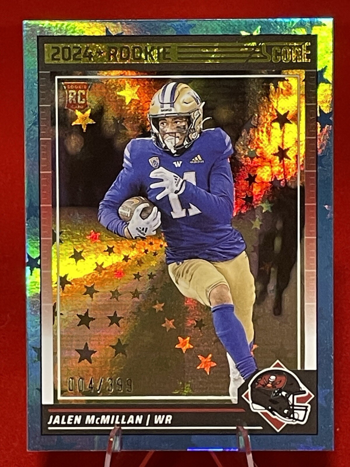 Jalen McMillan RC - 2024 Score - 2024 Rookie "Stars Parallel" #380 004/399 (RC)