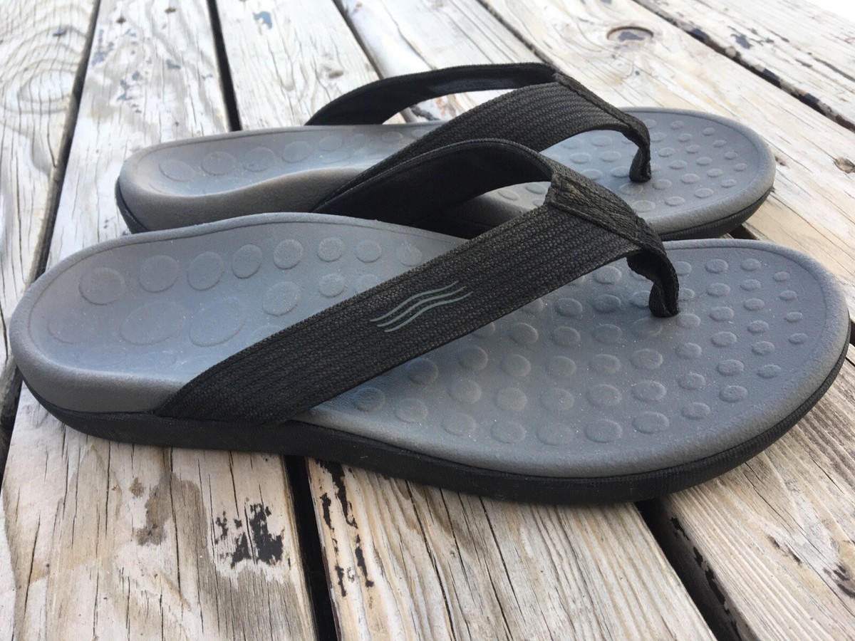 Vionic Wave Thong Unisex Flip Flops Sandals Black Size 7  display picture 1