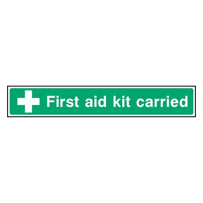 Erste Hilfe Set getragen Schild oder Aufkleber | FAID0037