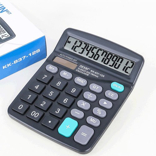 12 Digits Electronic Calculator Solar Calculator Dual Power Desktop Calculators - Picture 9 of 14