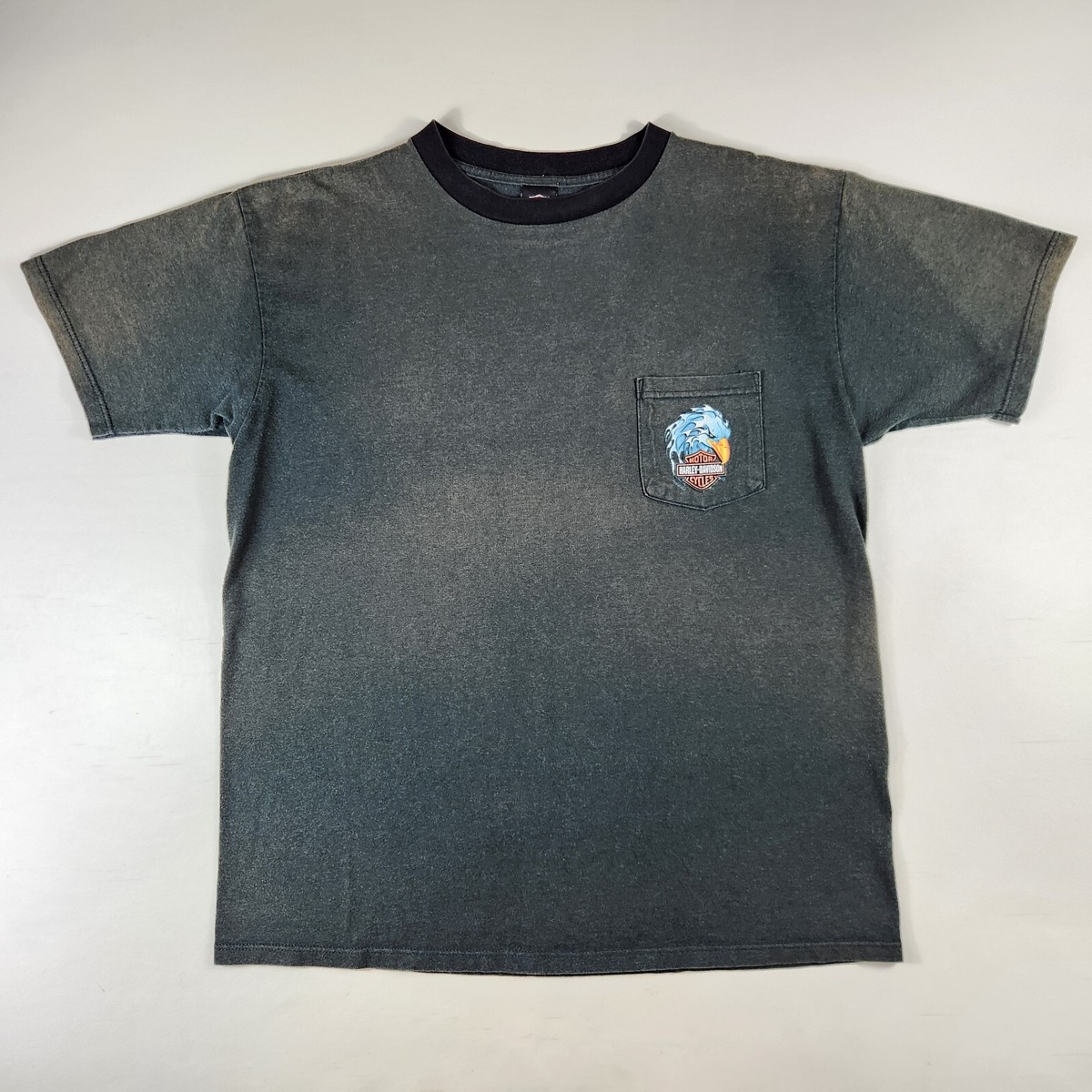 Harley Davidson Pocket T-Shirt Screamin Eagle Las Vegas Holoubek 