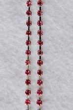 Decorative Fashion Bra Straps-Rhinestones Nickel  Lead Free-Red