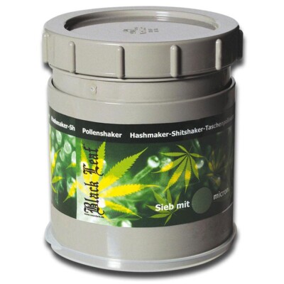 Black Leaf Pollenshaker groß Ø 120 mm, 150 my * Polmshaker Shaker Pollen Harz