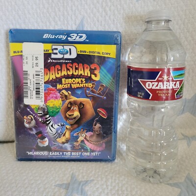 Madagascar 3: Europe's Most Wanted Blu-ray 3D Blu-ray DVD 3-Disc Combo