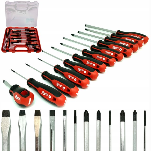 milwaukee 12 piece tri lobe screwdriver set