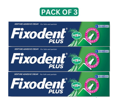 Fixodent Plus Scope Denture Adhesive, Precision Hold, 2.0 oz, 3 Pack