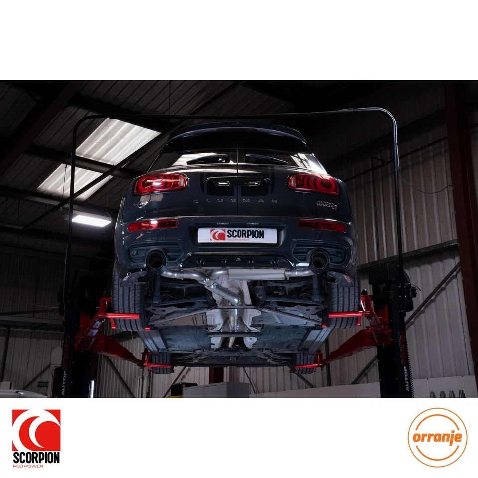 Sistema de escape trasero gato sin resonancia Scorpion MINI Clubman F54 2015-18 - carbono - Imagen 3 de 3