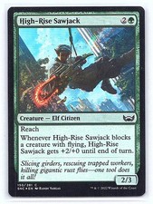 HIGH-RISE SAWJACK 150 C STREETS OF NEW CAPENNA FOIL MTG CARD