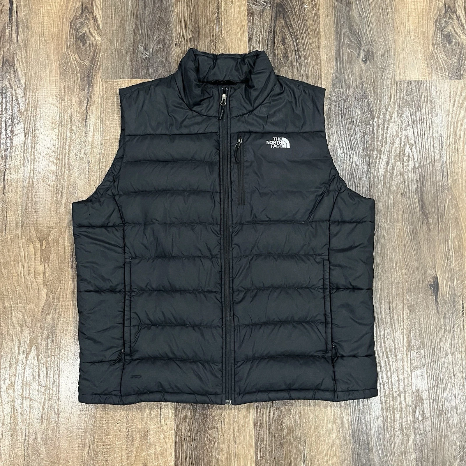 The North Face Men’s 2XL Aconcagua Black Puffer Goose Down 550 Insulated Vest