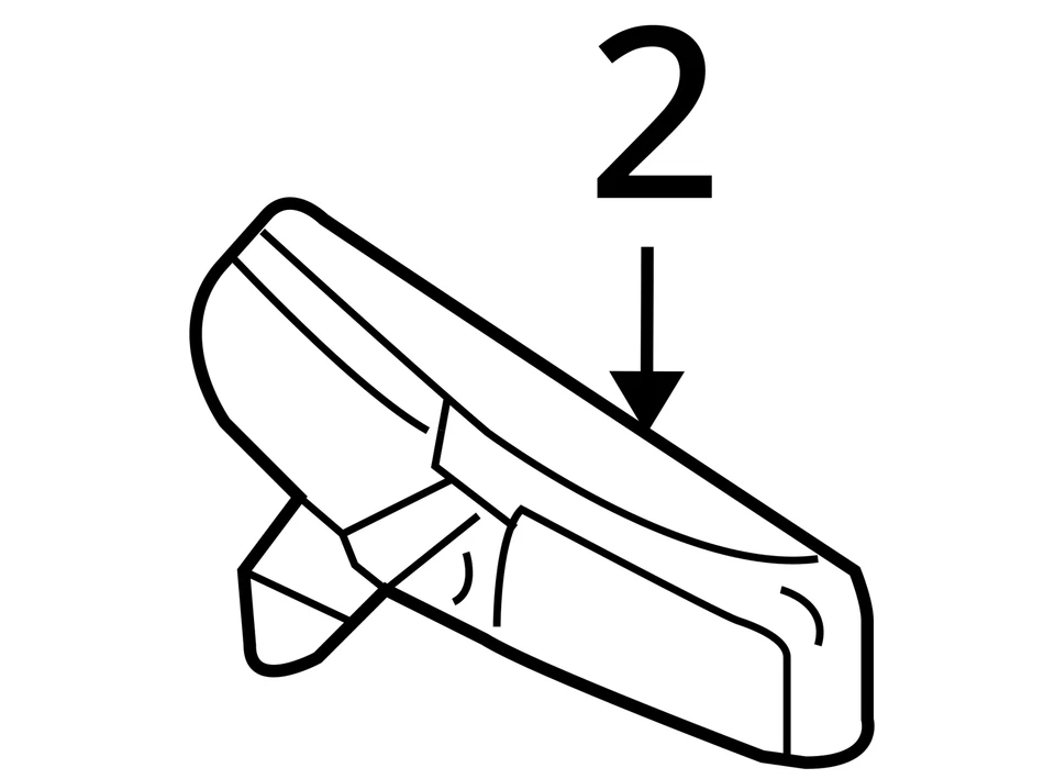 2007-2011 Mercury Grand Marquis Interior Rear View Mirror Oem M7020 - Image 4 of 4