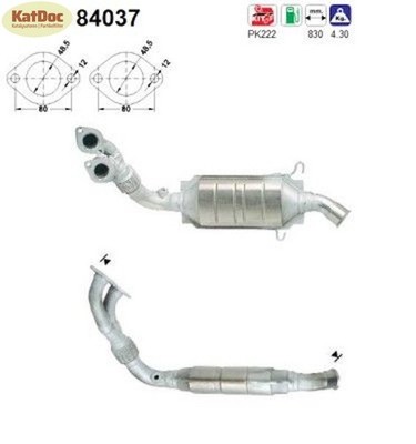   Katalysator Saab 9-3/900, 2.0/2.3, 96/110kW, Euro 1