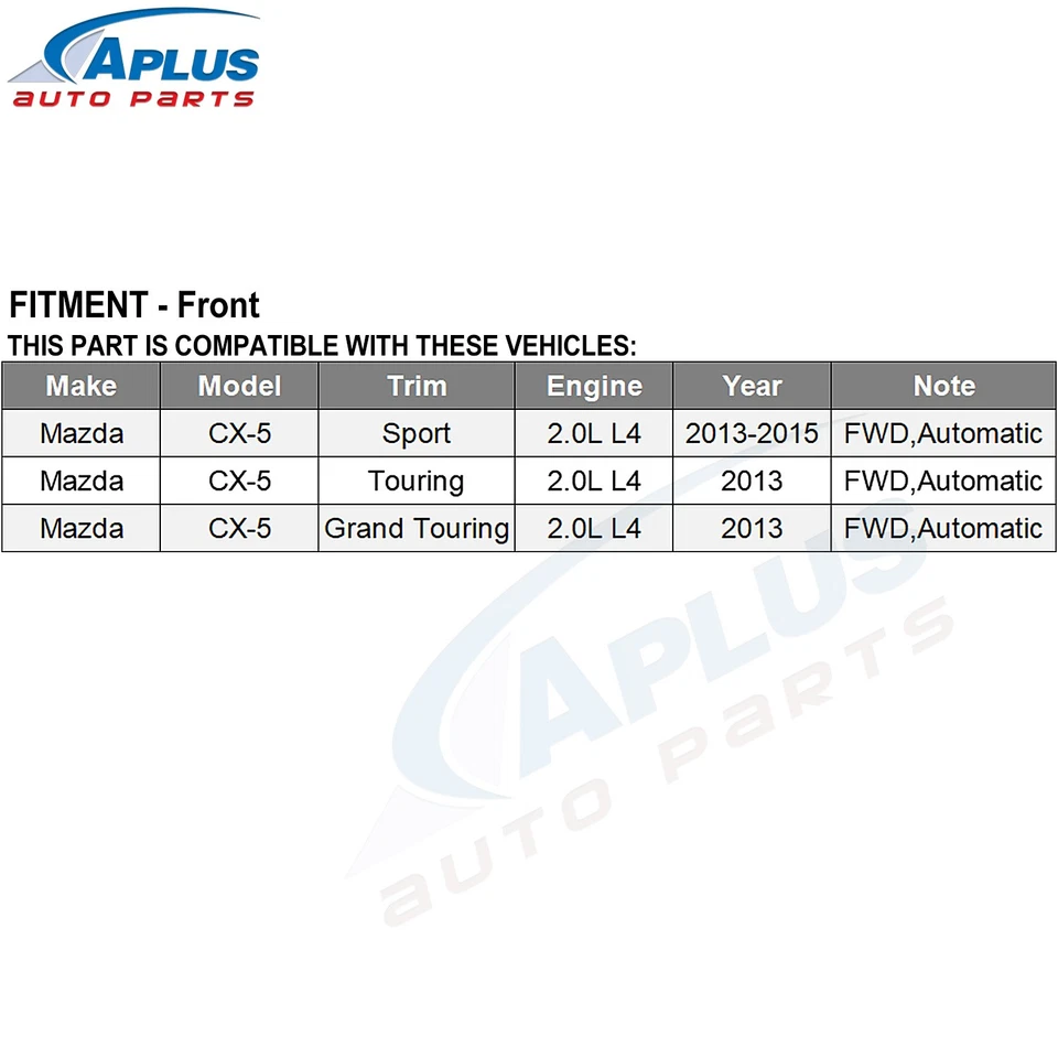 Par de ejes delanteros CV para Mazda CX-5 Sport Touring 2,0 L transmisión automática tracción delantera 13-15 Foto 3 de 4