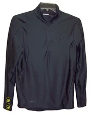 Men's LAYER 8 Performance 1/4 Zip GRAY Long Sleeve Pullover Qwick-Dry MEDIUM L3