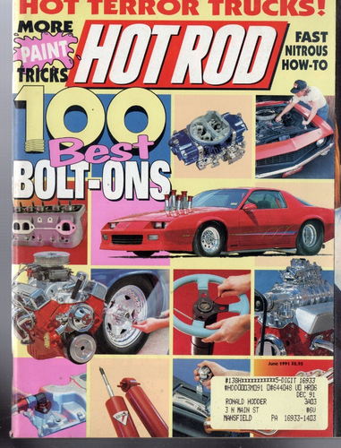 1991 Hot Rod Magazine: 100 Best Bolt-Ons/Fast Nitrous How-To/Hot Terror Trucks