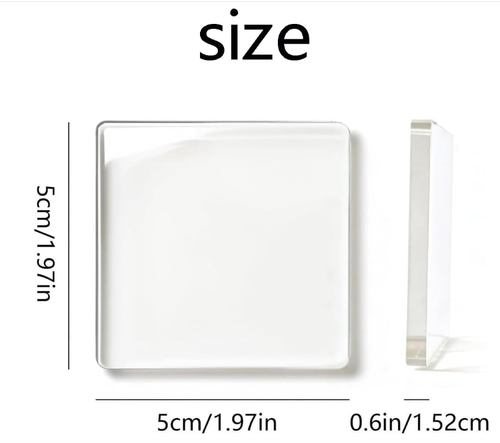 DIY Acrylic Fridge Magnets Kit with Adhesive Backing, Square Magnetic Frames - Bild 7 von 9