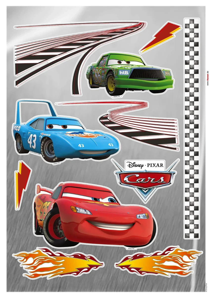 Set Pegatinas Autoadhesivas Disney Cars Lightning McQueen 50 x 70 cm
