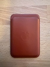 Apple Leather MagSafe Wallet with Find My Golden Brown