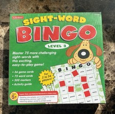 Lakeshore Sight-Word Bingo Level 3 TT183 Ages 5 36 Game Cards