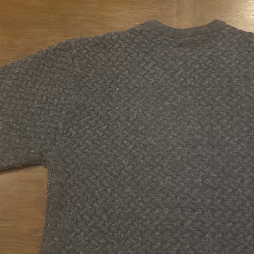 Vtg 90s Y2K GAP Heavy Lambswool Fishermans Sweater Mens XL Knit Gray - Picture 15 of 18