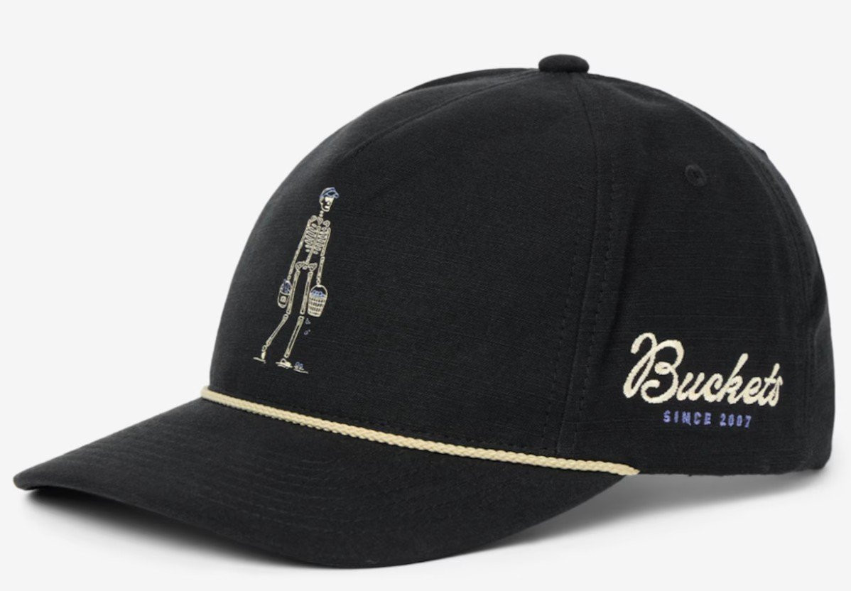 Travis Mathew Golf Lost Buckets Snapback One Size Hat Cap - Black